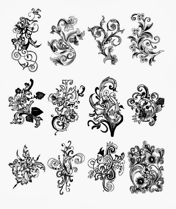Free Floral Vector Brush Pack