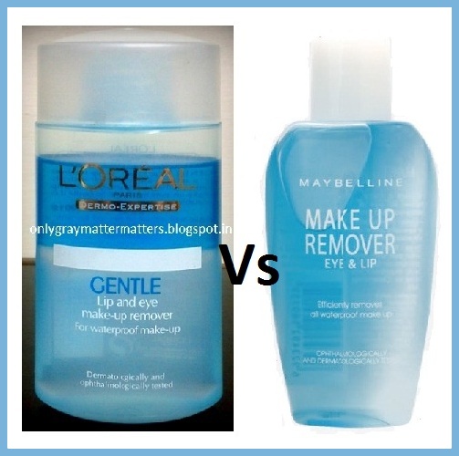 Loreal Dermo Expertise Makeup Remover Vs Maybelline Eye and Lip Makeup