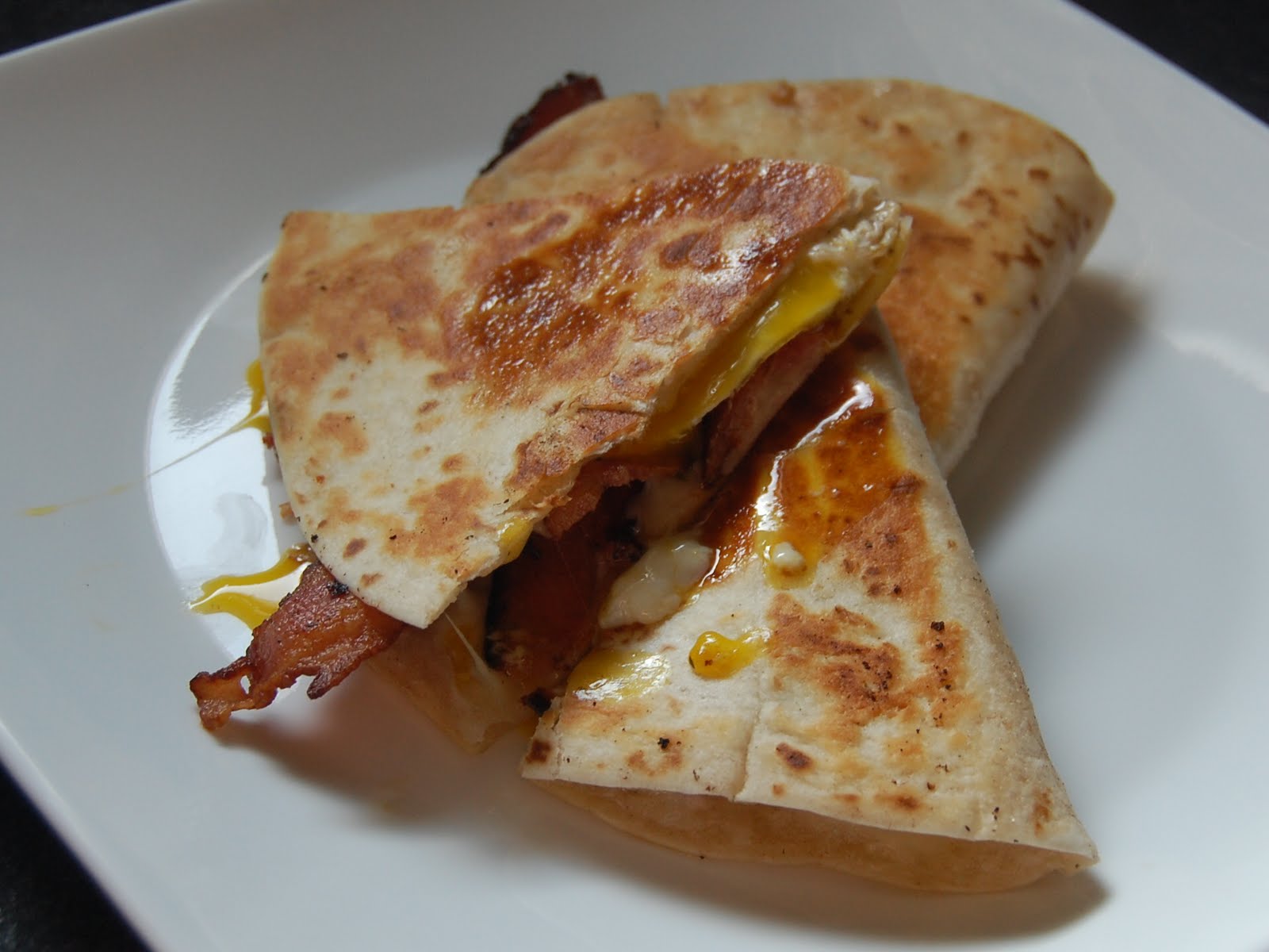 Cassie Craves Saturdays with Rachael Ray Bacon and Egg Quesadillas
