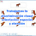 Trabajamos la discriminación visual, la orientación espacial y la atención.