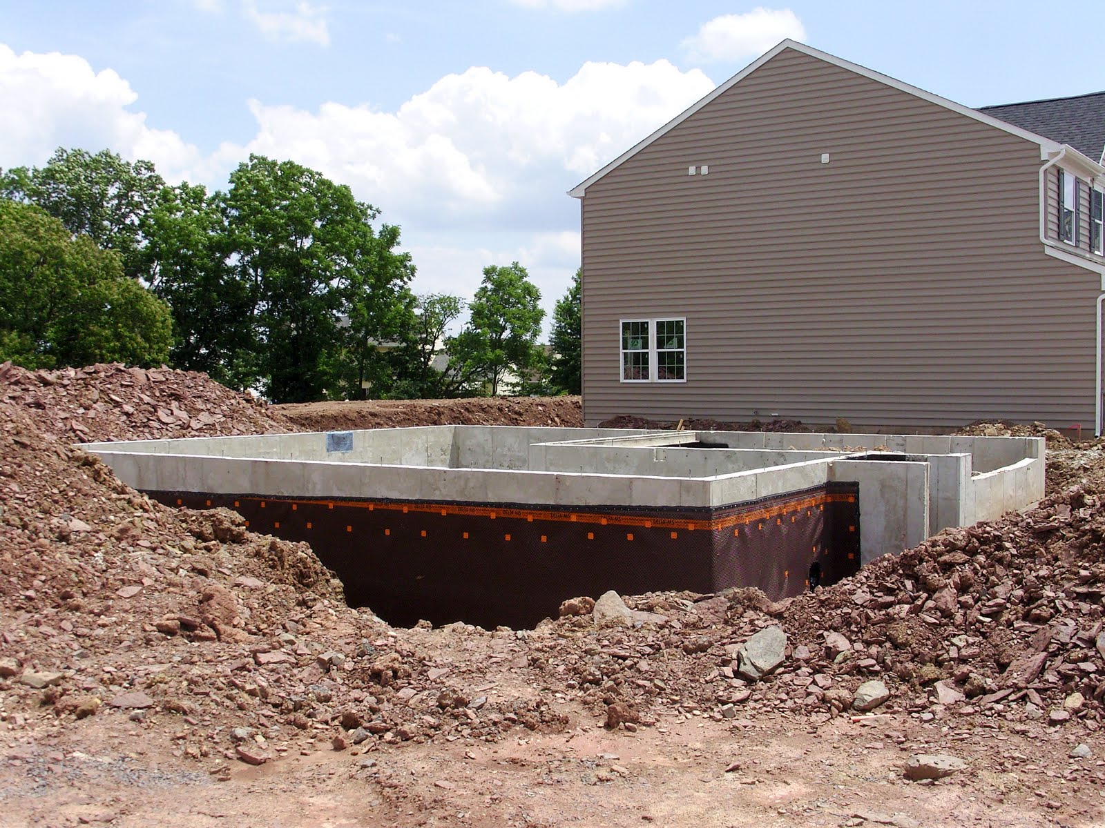 Our 1st New Home Building a Ryan Homes Milan Foundation Wrap