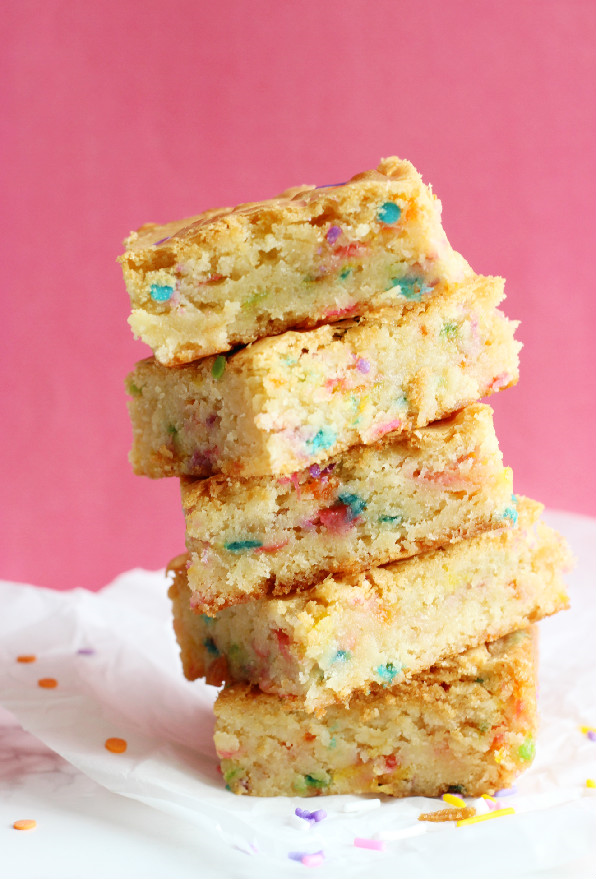 Funfetti Birthday Cake Blondies Confessions of a Confectionista