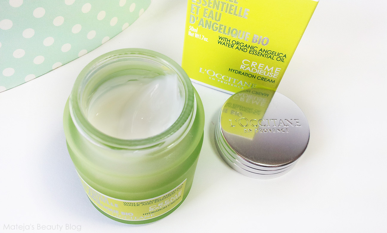 L'Occitane Angelica Hydration Cream Mateja's Beauty Blog