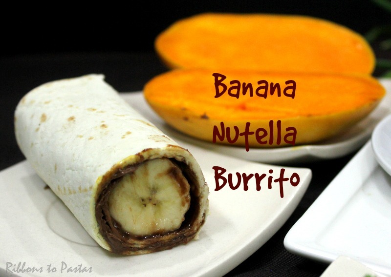 Mexican Banana Nutella Burrito Ribbons to Pastas