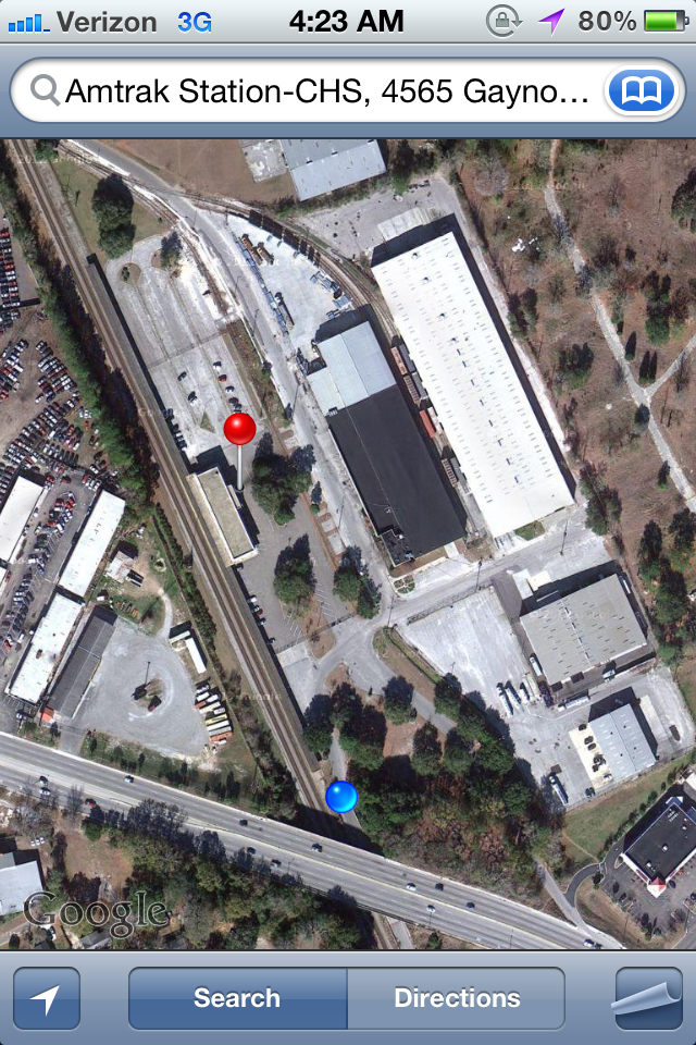 The Perpetual Traveler Camping near Charleston Amtrak