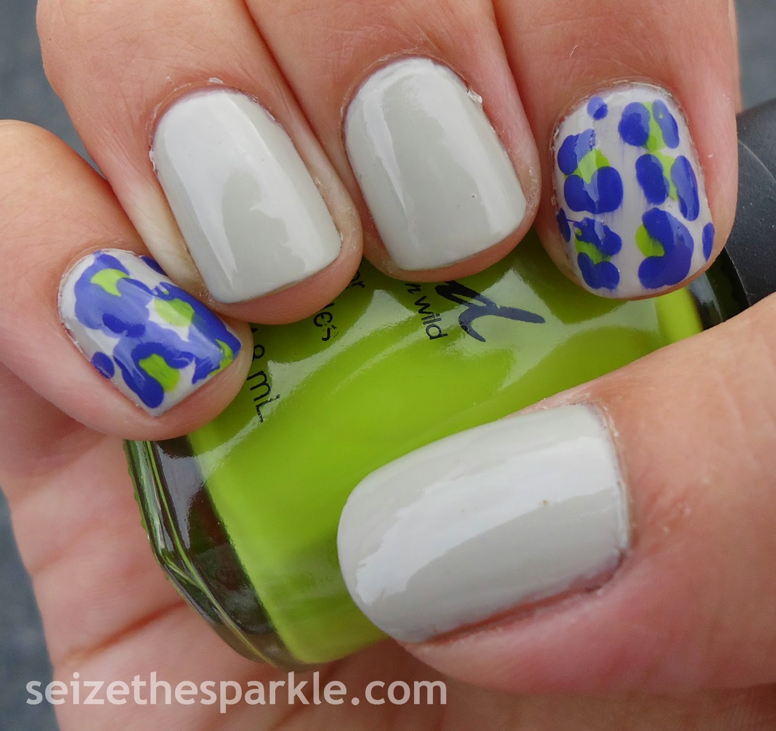 Animal Print Accent Nails