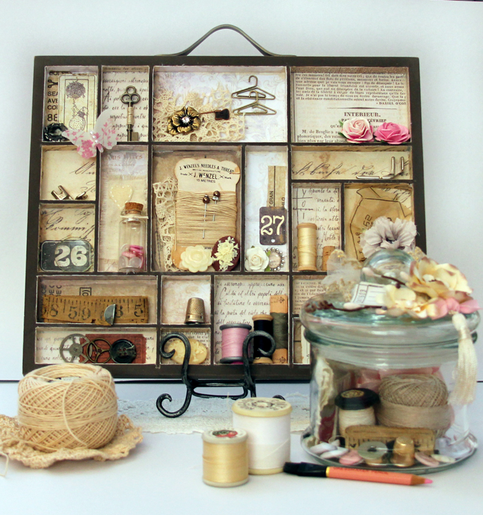 Life on a cupcake Altered Printers Tray