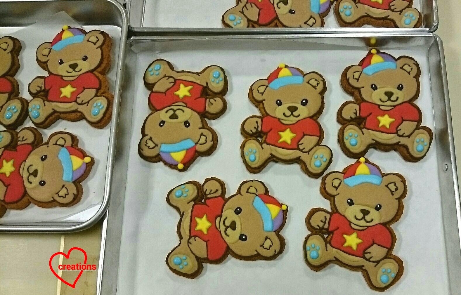 Loving Creations for You Teddy Bear Brown Sugar Cookies (how to make