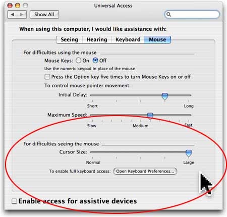 AdaptABLE World: What Can You Change About Your Mouse Pointer?