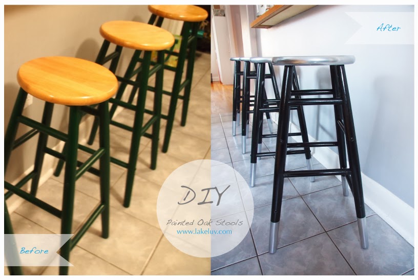 Lake Luv Paint Diy Metallic Dipped Bar Stools Paint Diy Metallic Dipped Bar Stools