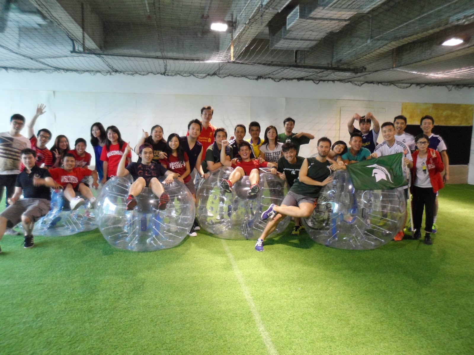 Purdue Club Hong Kong Bubble Soccer Summer 2014