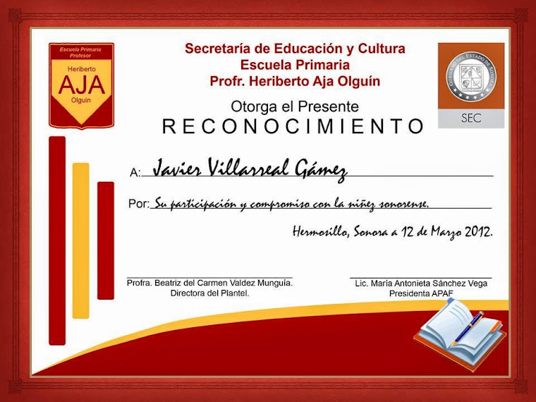 reconocimiento CTM SONORA