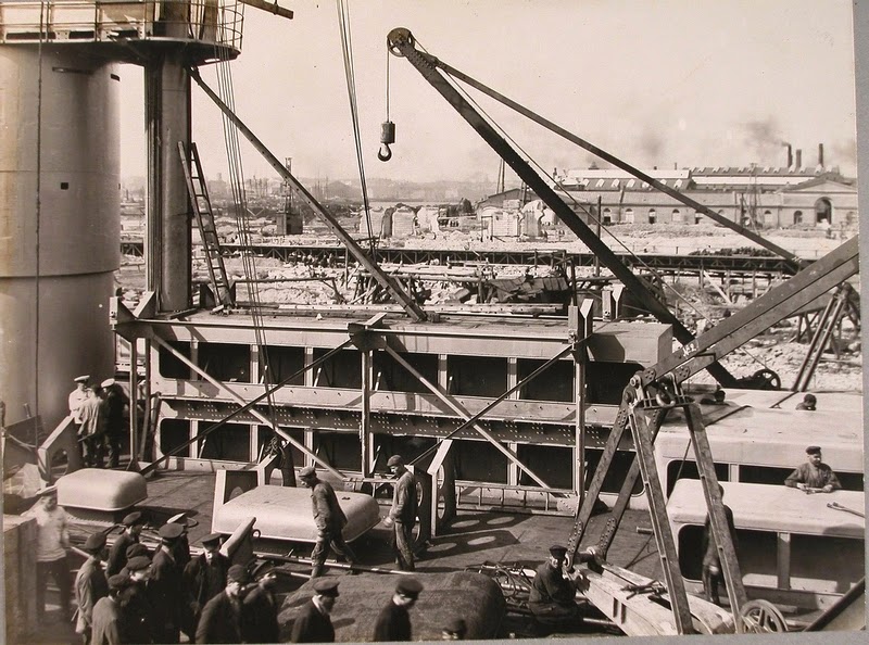 Pictures of Russian Battleship Gangut, 1911 vintage everyday