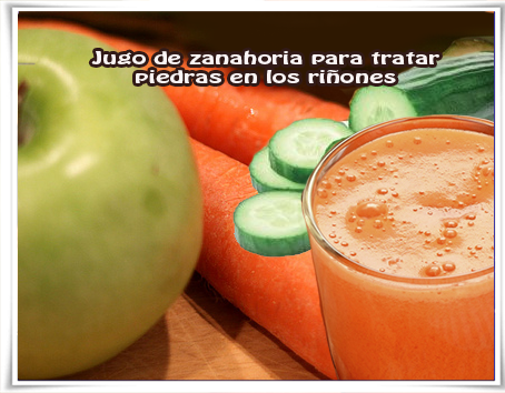 Jugo de zanahoria para tratar piedras en los riñones Bebidas saludables, salud, jugos, riñones