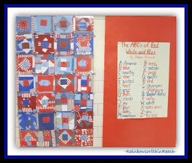 Patriotic Kindergarten Response to "Red, White and Blue" by Debbie Clement