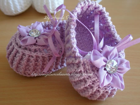 sapatinhos de bebe de croche