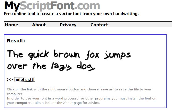 Cosas curiosas de la informática: Cómo crear una fuente con tu propia