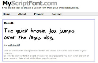 Cosas curiosas de la informática: Cómo crear una fuente con tu propia