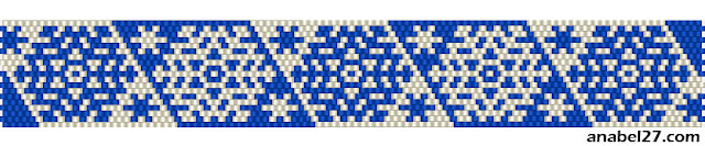       snowflake peyote brick pattern