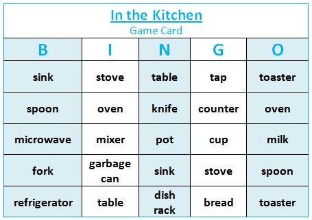 ESL Worksheets: PENCIL BINGO - ESL Vocabulary Game