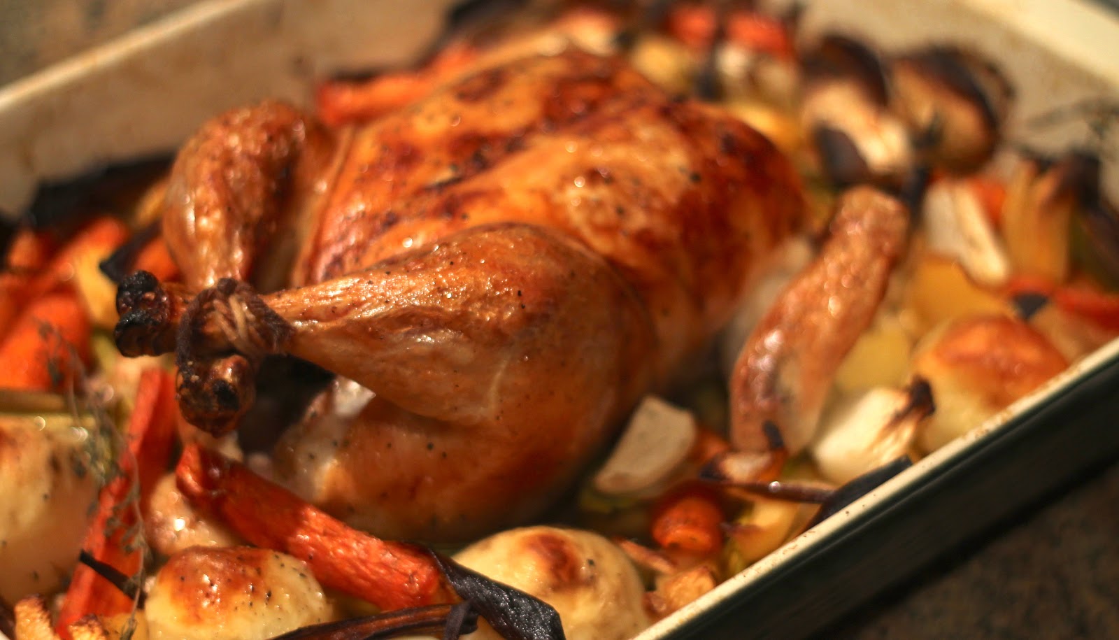 The Dirty Oven Oven Roasted Whole Chicken with Root Vegetables