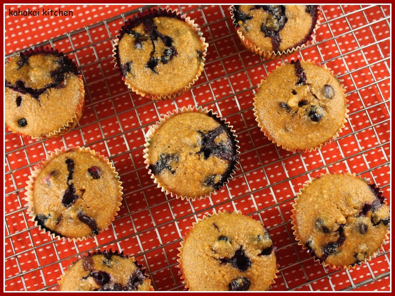Kahakai Kitchen Butternut Squash (and Blueberry) Muffins Fall Fare