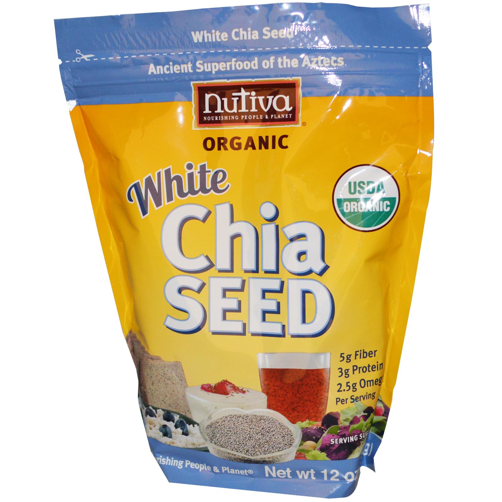 Happy Hungry Fit. White Chia Seeds and Chia Gel