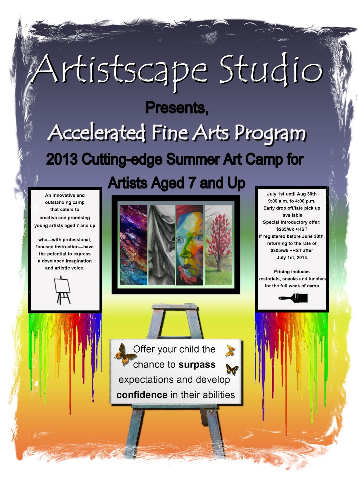 Artistscape Studio Presents The Accelerated Fine Arts Program The