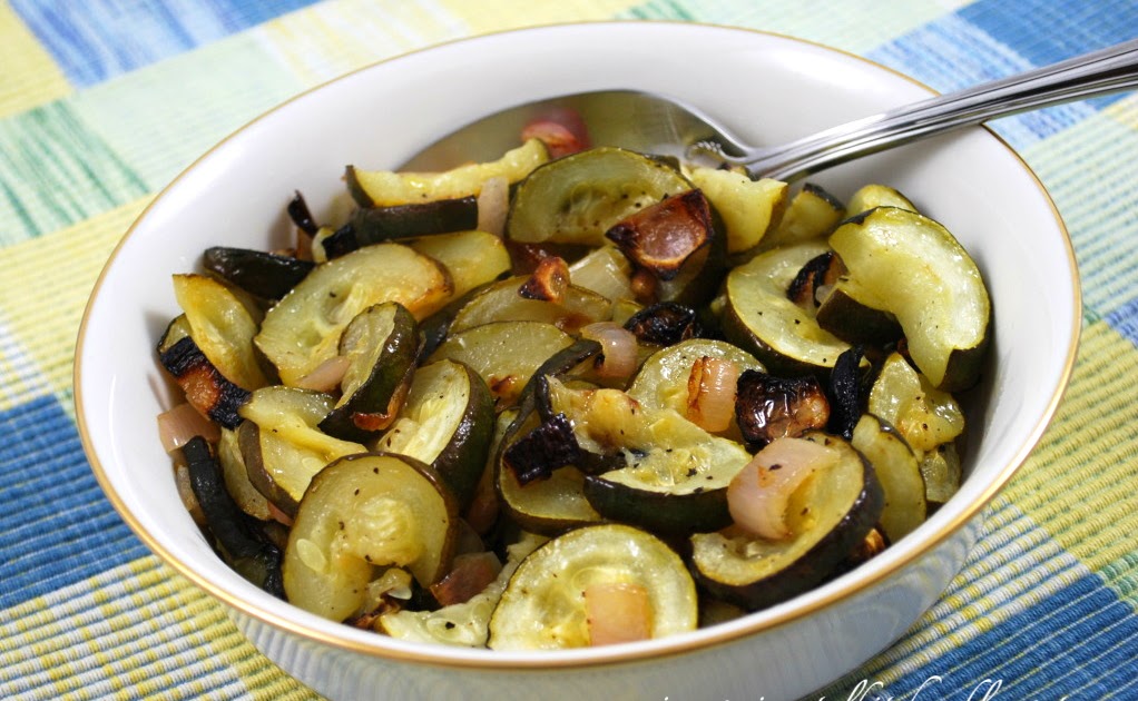 Carrie's Experimental Kitchen Lime Roasted Zucchini & Shallots