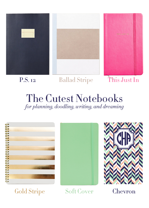 College Prep Cute Notebooks