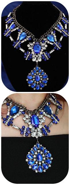 COLLAR BARROCO AZUL COLLAR BARROCO AZUL ZARA