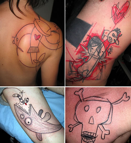 cartoon tattoos