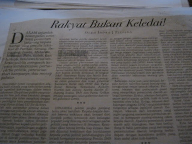 kumpulan kliping sosial politik, ekonomi dan budaya