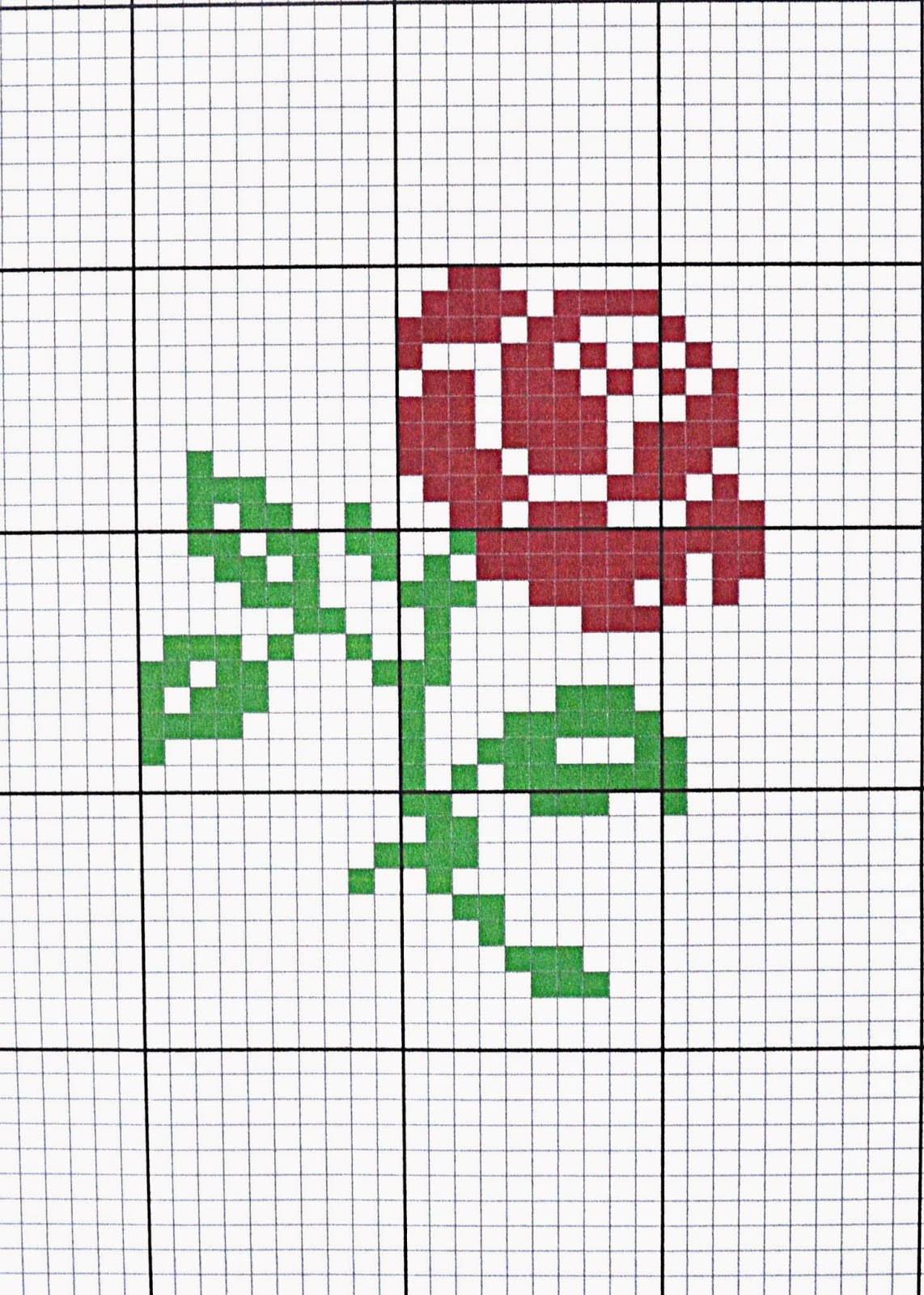 sew french french rose pattern merry christmas pixel art