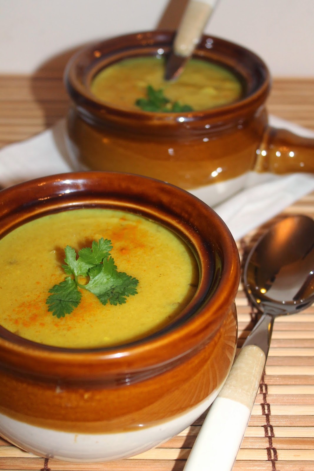 Savory Moments Coconut and turmeric cauliflower soup