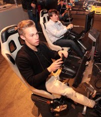  NASCAR K&N Pro Series East champion Dylan Kwasniewski and NASCAR iRacing Series champion Tyler Hudson competed in Wednesday's champions event at the NASCAR Hall of Fame. 