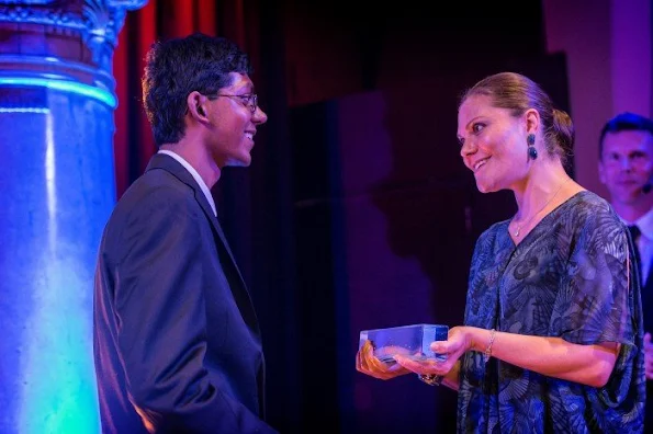 Crown Princes Victoria of Sweden attended the 2015 Stockholm Junior Water Prize held at the Grand Hotel in Stockholm