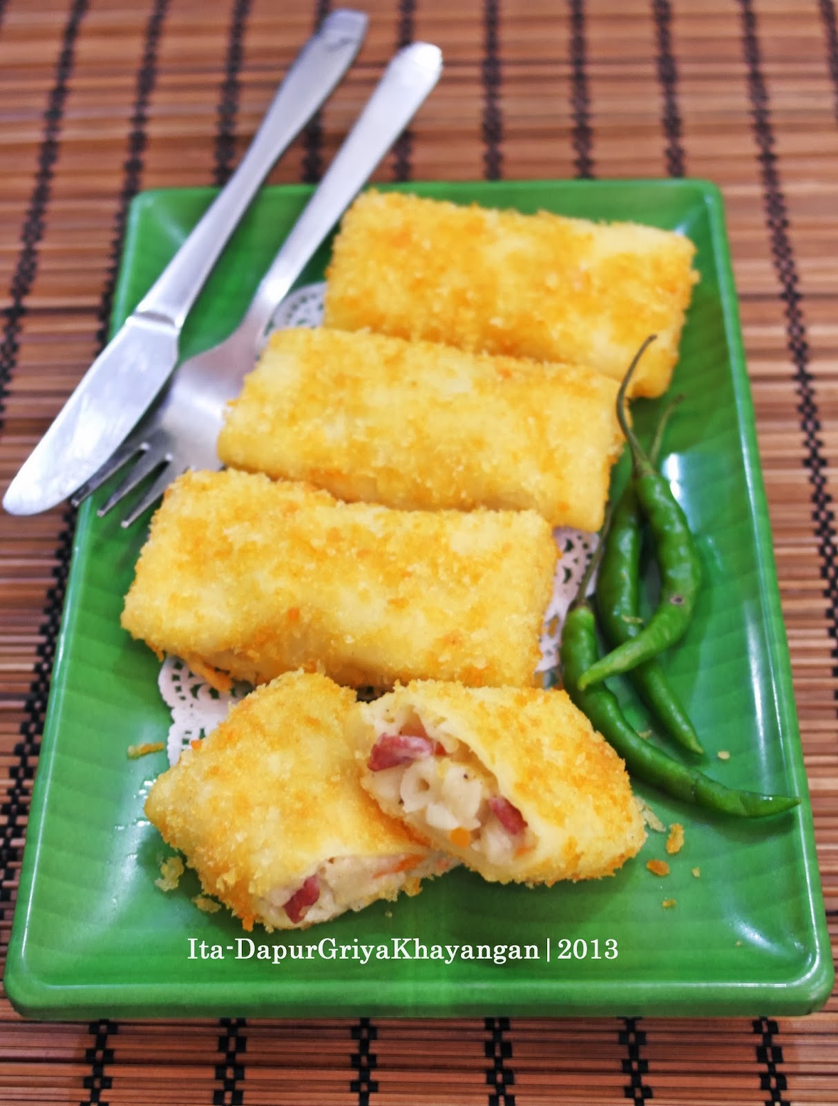 Dapur Griya Khayangan Risoles Isi Ragout Makaroni Resep