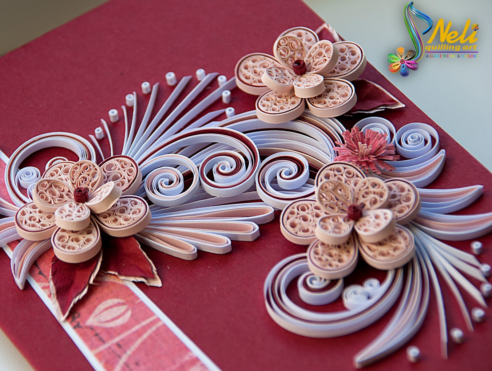 Neli Quilling Art Quilling card /14.8 cm 10.5 cm/