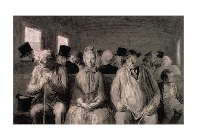 Honoré Daumier - The Third Class Carriage 