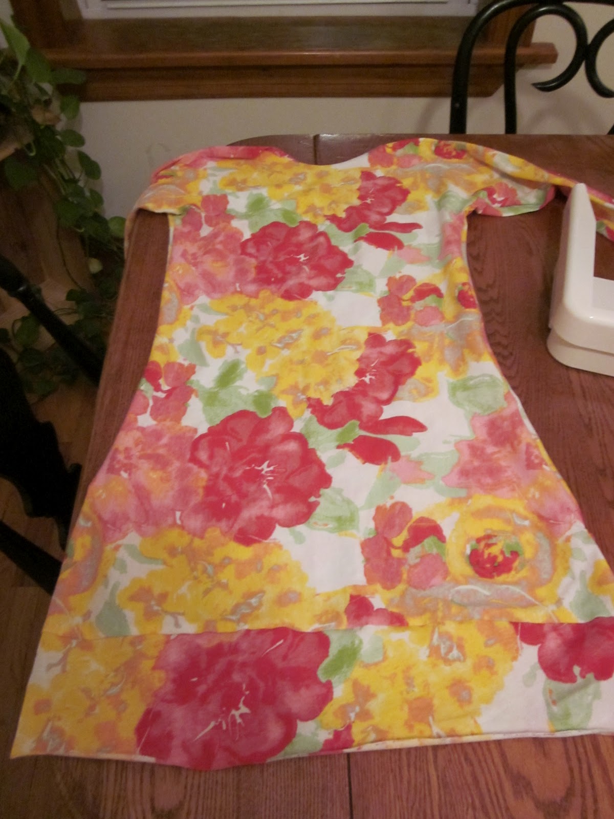 The Crafty Novice DIY Sew 1 yard Knit Dress