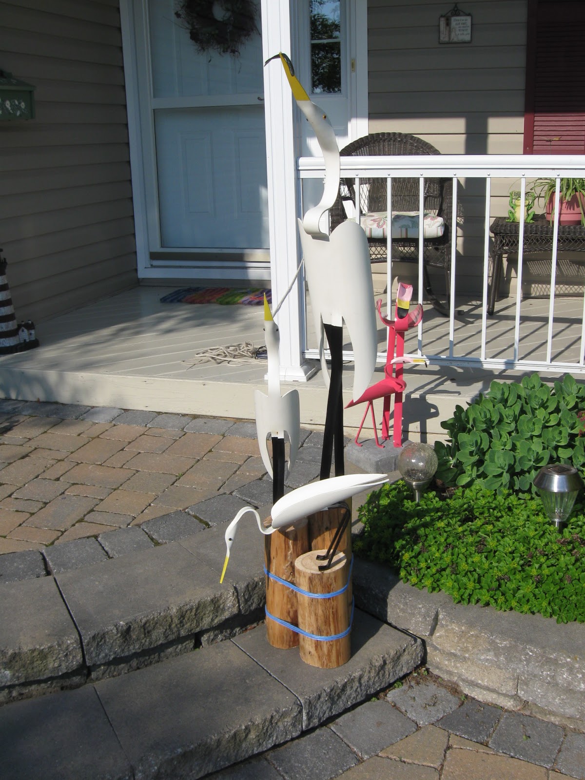 Craft Making Birds with PVC Pipe