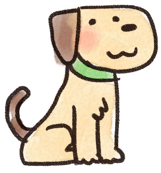 犬のイラスト 動物 ゆるかわいい無料イラスト素材集