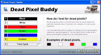 ölü piksel, dead pixel buddy programı