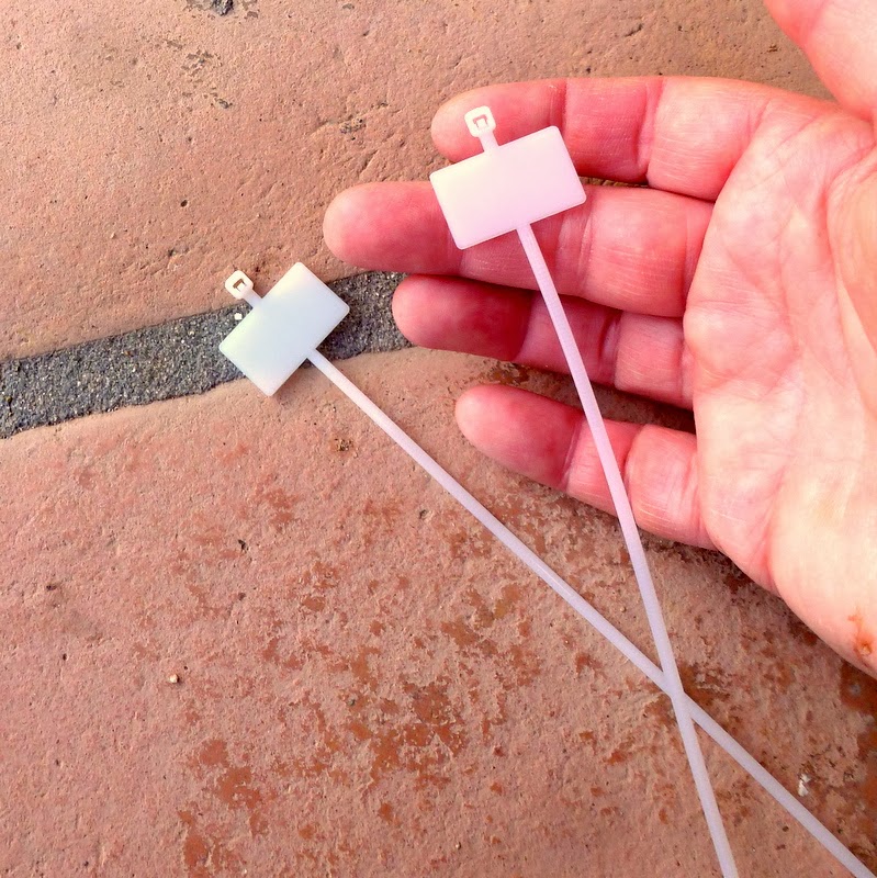 Mich L. in L.A. Ornamental Bead Sticks! Part Seven Zip Tie Place Cards