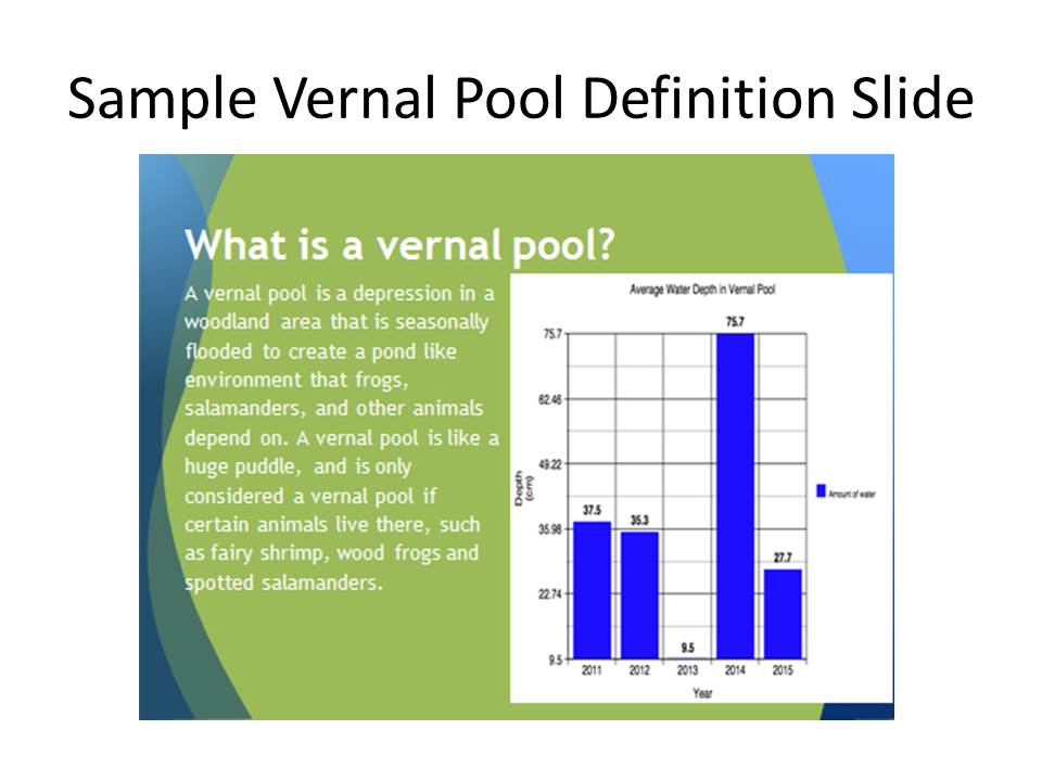 Harvard Forest Schoolyard Ecology Vernal Pool Student Projects