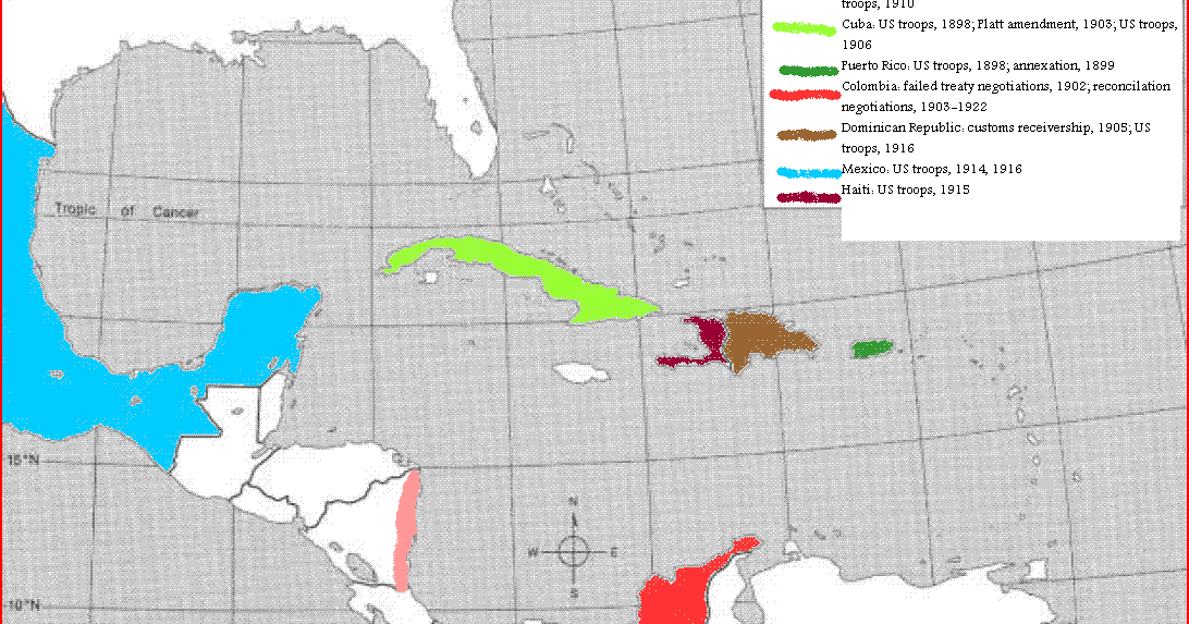 The Banana Wars Map of Banana Wars