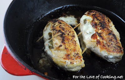 Green Chile and Pepper Jack Cheese Stuffed Chicken Breast