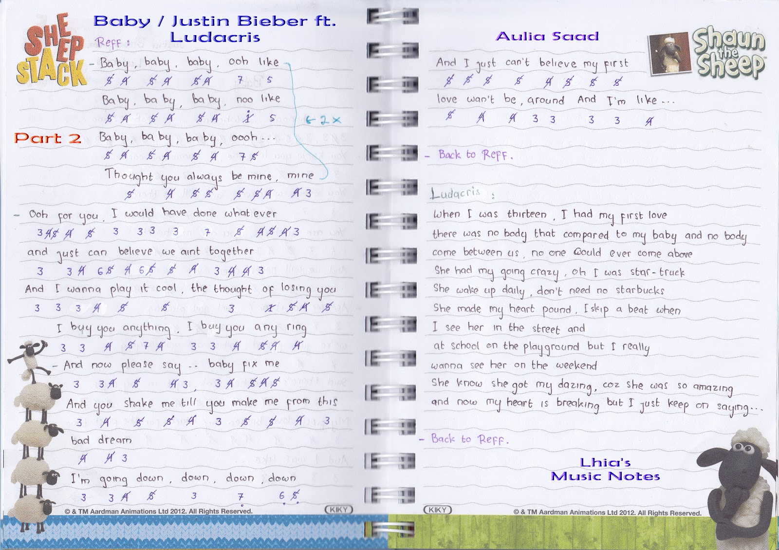 Catatan Not Lagu – Justin Bieber, “Baby” (Piano Pemula) | Lhia's Music