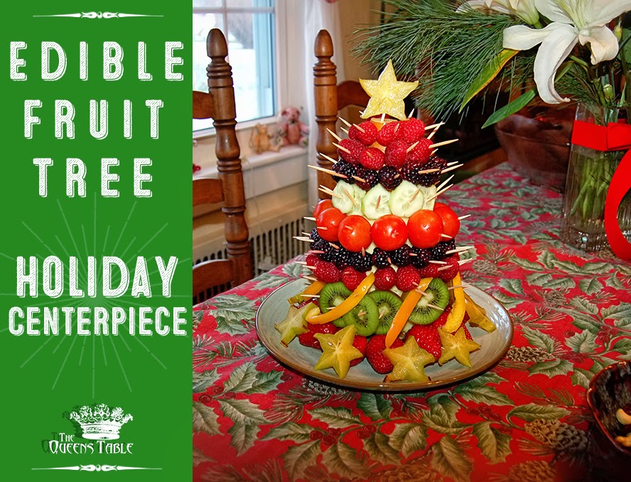 the queens table holiday party edible fruit christmas tree christmas tree fruit